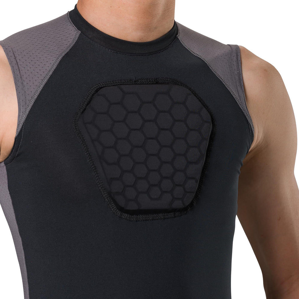 Mcdavid Youth Chest Protector, Hex Baseball Chest Protector Youth Sizes. Heart Guard Sternum Protection Compression Shirts, Padd
