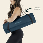 Retrospec Retrospec Solana Yoga Mat 1/2'' Thick W/Nylon Strap For Men & Women - Non Slip Excercise Mat For Yoga, Pilates, Stretc