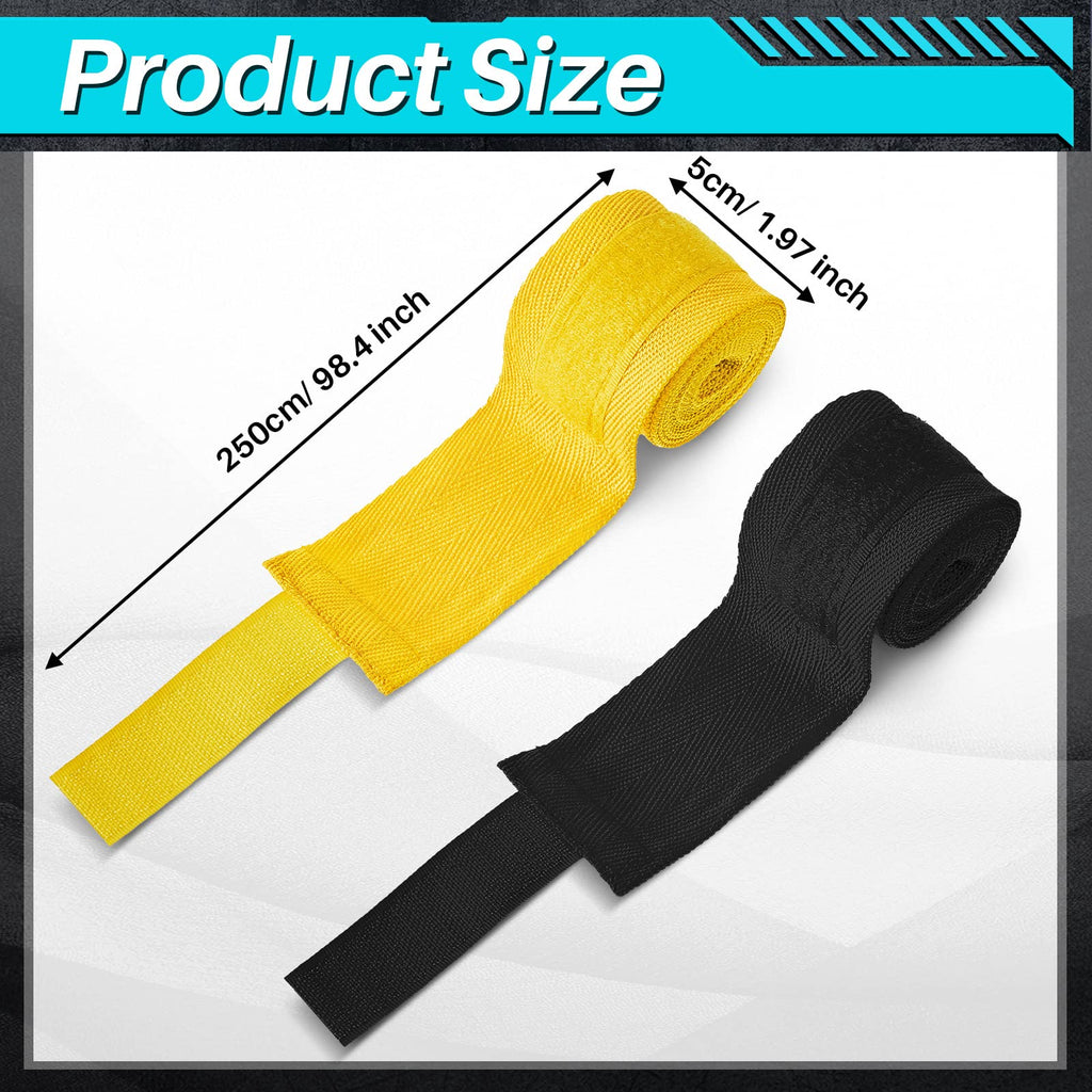 Junkin 12 Pairs 2.5 Meter Boxing Hand Wraps Sports Hand Wraps For Mma Boxing Stretch Mexican Style Hand Wraps For Men Women Mart