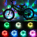 Daway Rechargeable Bike Wheel Lights - A16 Cool Led Kids Bicycle Spoke Lights, 2 Tire Pack, Safety Hub Accessories For Boys Girl