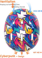 Toddler Helmets 3-5 Years Old, Adjustable Kids Bike Helmets Ages 3-5/5-8,Helmet For Kids/Children Boys And Girls(Cyberpunk,S)