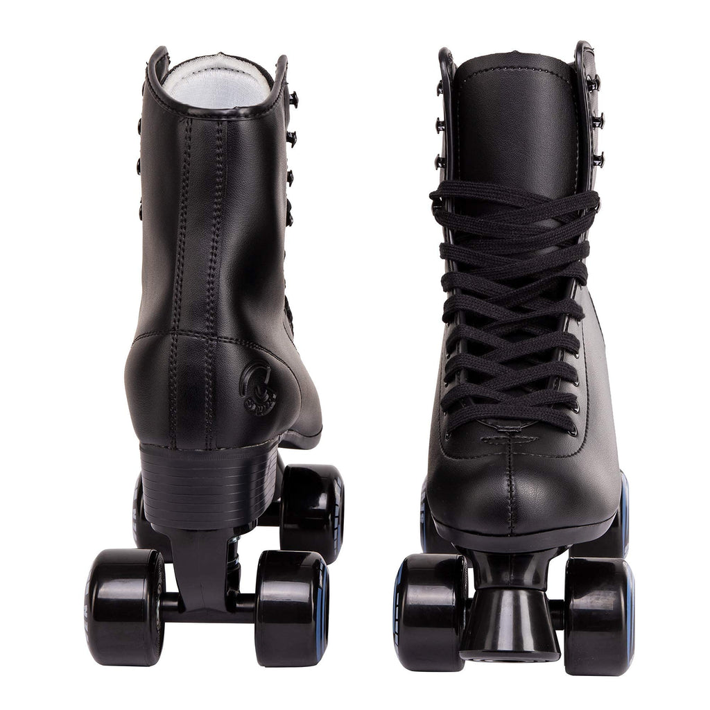 C Seven C7Skates Quad Roller Skates | Retro Design (Black, Women'S 11 / Men'S 10)