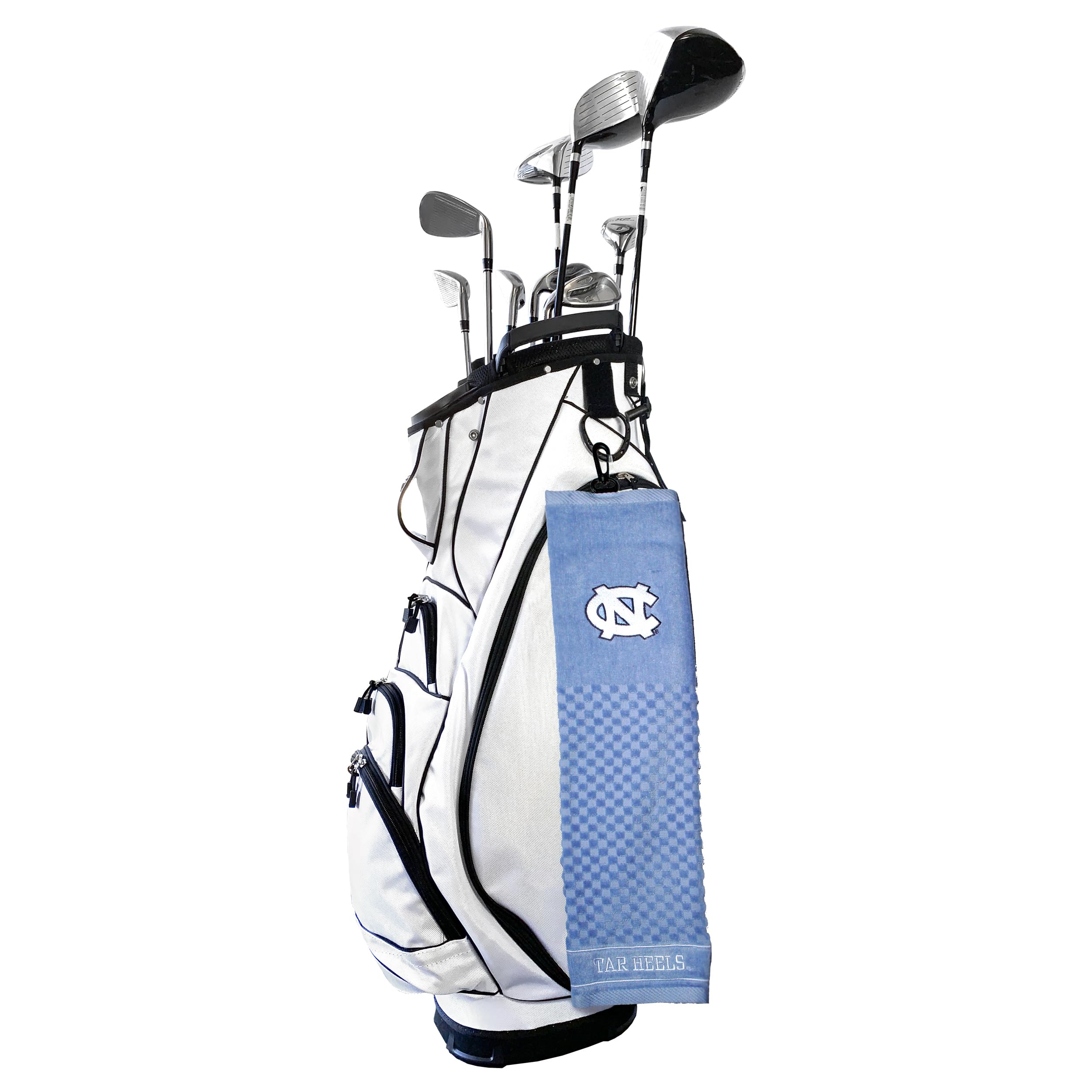 Team Golf Ncaa North Carolina Tar Heels Embroidered Golf Towel Embroidered Golf Towel, Checkered Scrubber Design, Embroidered Lo