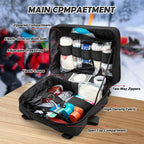 Jueachy First Aid Pouch: Molle Tactical Medical Ifak Pouch - Large Capacity - Black