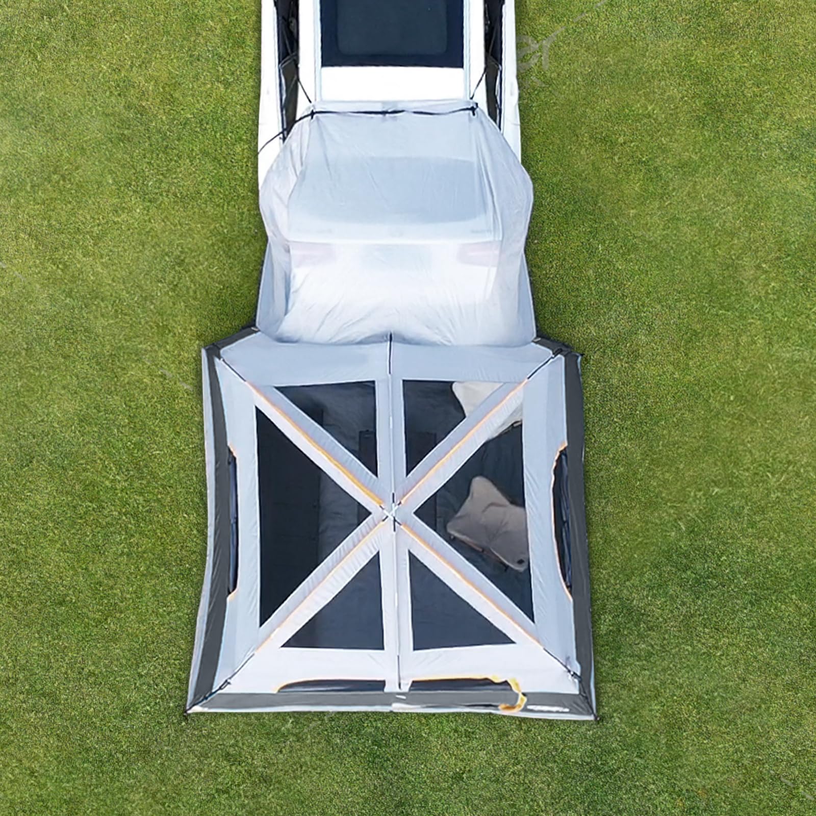 Unp Suv Tent For Camping, 6-Person Car Camping Tents, Suv Tailgate Tent For Outdoor, Easy Set Up With Rainfly 10'X9'X78In(H) (Gr