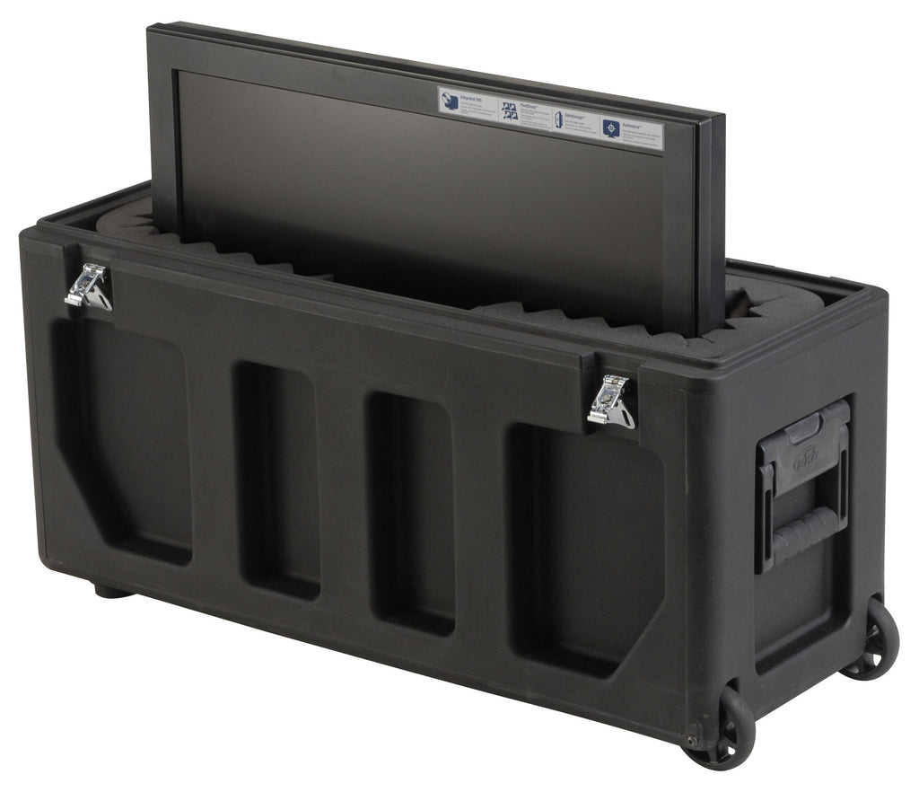 Skb Equipment Case, Roto-Molded Lcd Case Fits 20 - 26 Screens, Universal Foam Pad Set