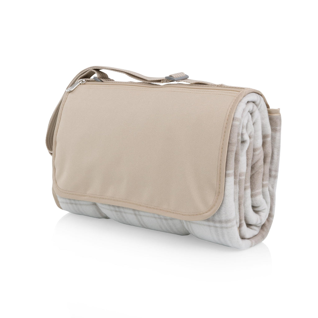 Picnic Time Oniva Outdoor Picnic Blanket Tote, 59X51 Foldable Beach & Camping Blanket With Soft Fleece, Water-Resistant Bottom,