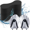 Motionchic 3 Pcs Swim Training Pull Buoy Hand Paddles Set Include 1 Buoy 2 Hand Paddles with Adjustable Straps Swim Training Equ