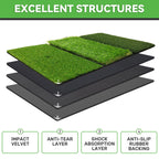 Cosportic Golf Hitting Mat | Golf Training Mat For Swing/Driving/Chipping With Advanced Artificial Turf, Golf Practice Mat 16''X
