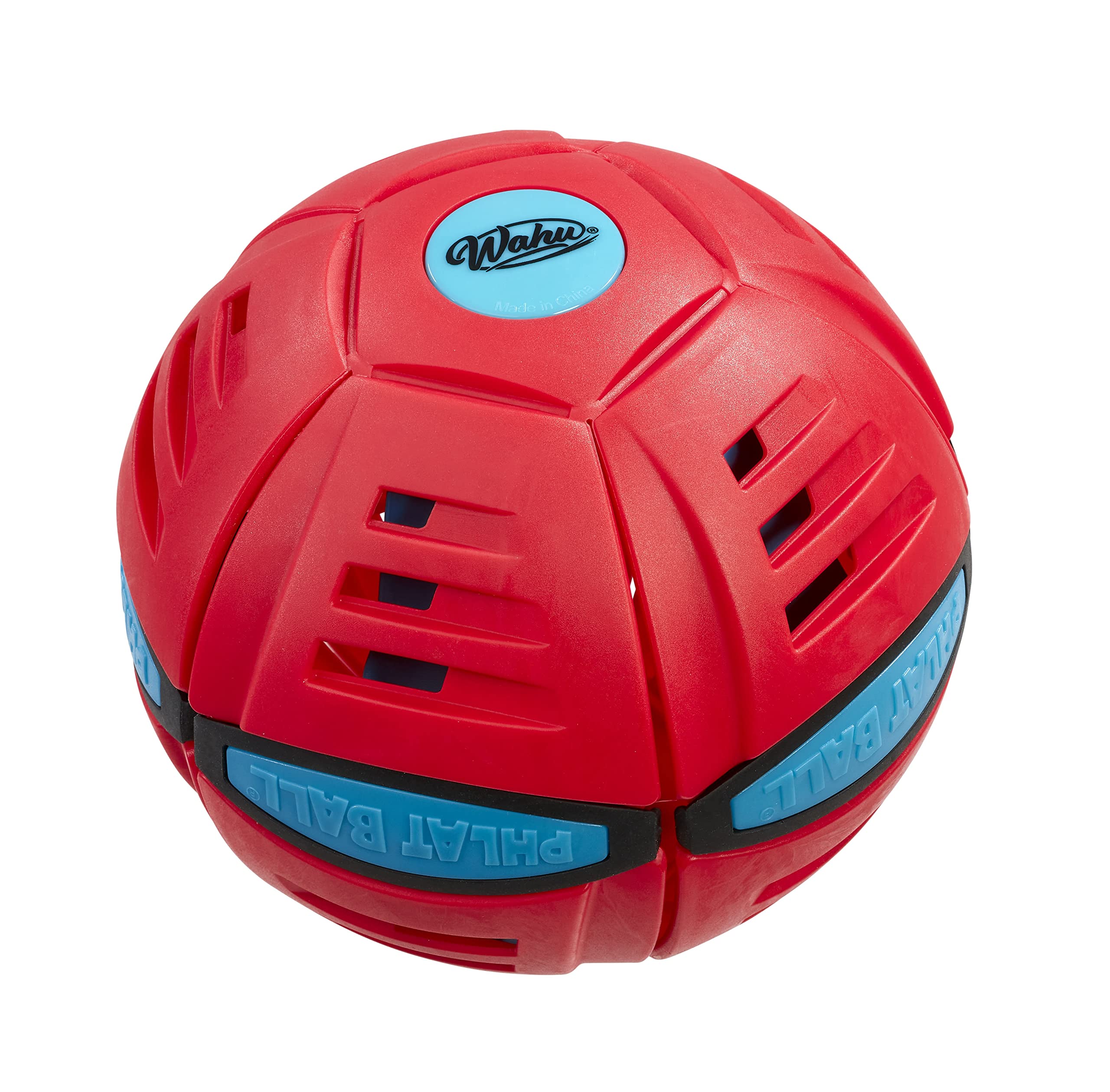 WAHU Phlat Ball Classic Flying Disc Toy for Kids Ages 5+, Collapsible Time Delay Frisbee, Red