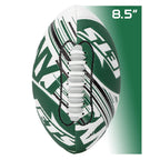 Franklin Sports Nfl New York Jets Football - Youth Mini Football - 8.5'' Junior Size Ball - Spacelace Easy Grip Texture- Perfect