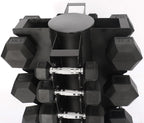 Fitvids Dumbbell Rack Multifunctional Weight Stand For Home Gym, Spinnable And Vertical, 1000-Pound Capacity