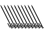 Lby 10Pcs Tent Stakes, 25Cm(9.84) Heavy-Duty Steel Solid Tent Stakes Pegs, Steel System Outdoor Tent Nail Camping Stakes, 45#Ste