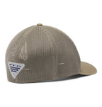 Columbia Unisex PFG Mesh Fish Flag Ball Cap, Tusk, L/XL