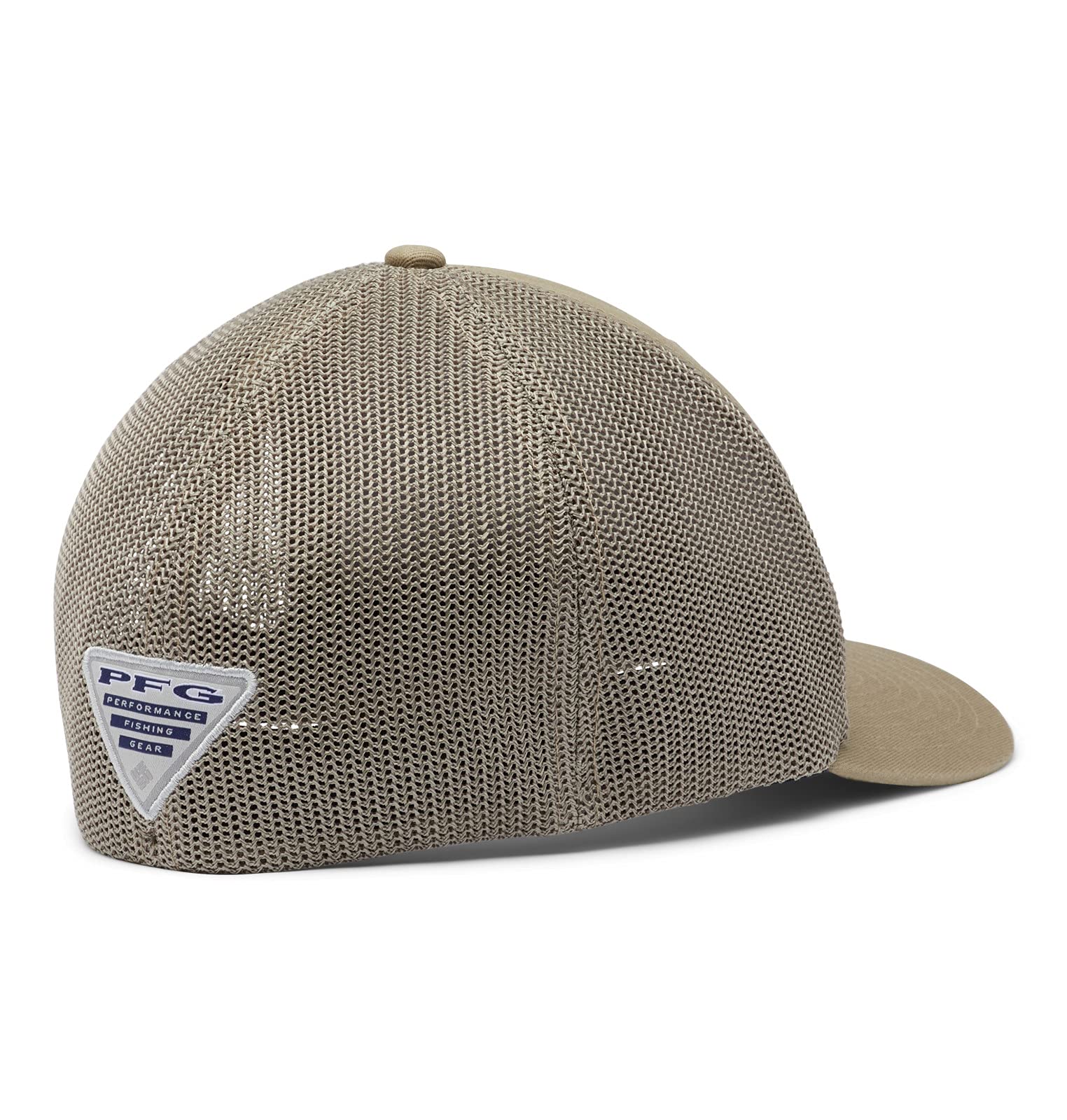 Columbia Unisex PFG Mesh Fish Flag Ball Cap, Tusk, L/XL