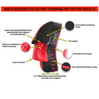 Punching Mitts Mma Boxing Mitts Training Focus Punch Mitts Bags Kickboxing Muay Thai Hand Target Pads For Men & Women (Pair) (Re
