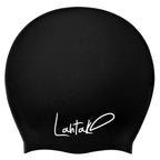 Long Hair Swim Cap - Swim Caps Cool - Stylish Swim Cap For Braids Weaves Dreadlocks - Bathing Cap - Silicone Shower Cap (Black L