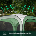 Werph Pop Up Tent,Portable Canopy Tent with Mesh Mosquito Net, Screen House Room Canopy Shade Screen 6 x 6 FT with Carry Bag for