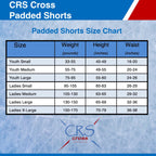 Crs Cross Padded Figure Skating Shorts - Crash Pads Shorts For Butt, Hips, And Tailbone (Ladies Small Black)