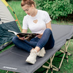 Atorpok Camping Cot For Adults Comfortable, Tent Folding Cot For Sleeping, Lightweight Folding Bed With Carry Bag For Kids Suppo