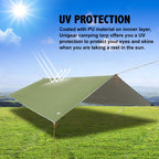 Unigear Hammock Rain Fly Waterproof Tent Tarp, 9.8X9.8Ft, Uv Protection And Pu 3000Mm Waterproof, Lightweight For Camping, Backp
