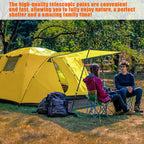 Tent Poles For Tarp, Camuland Telescoping Camping Gear Accessories Stakes For Hammock Rain Fly Sun Shade Adjustable Lightweight