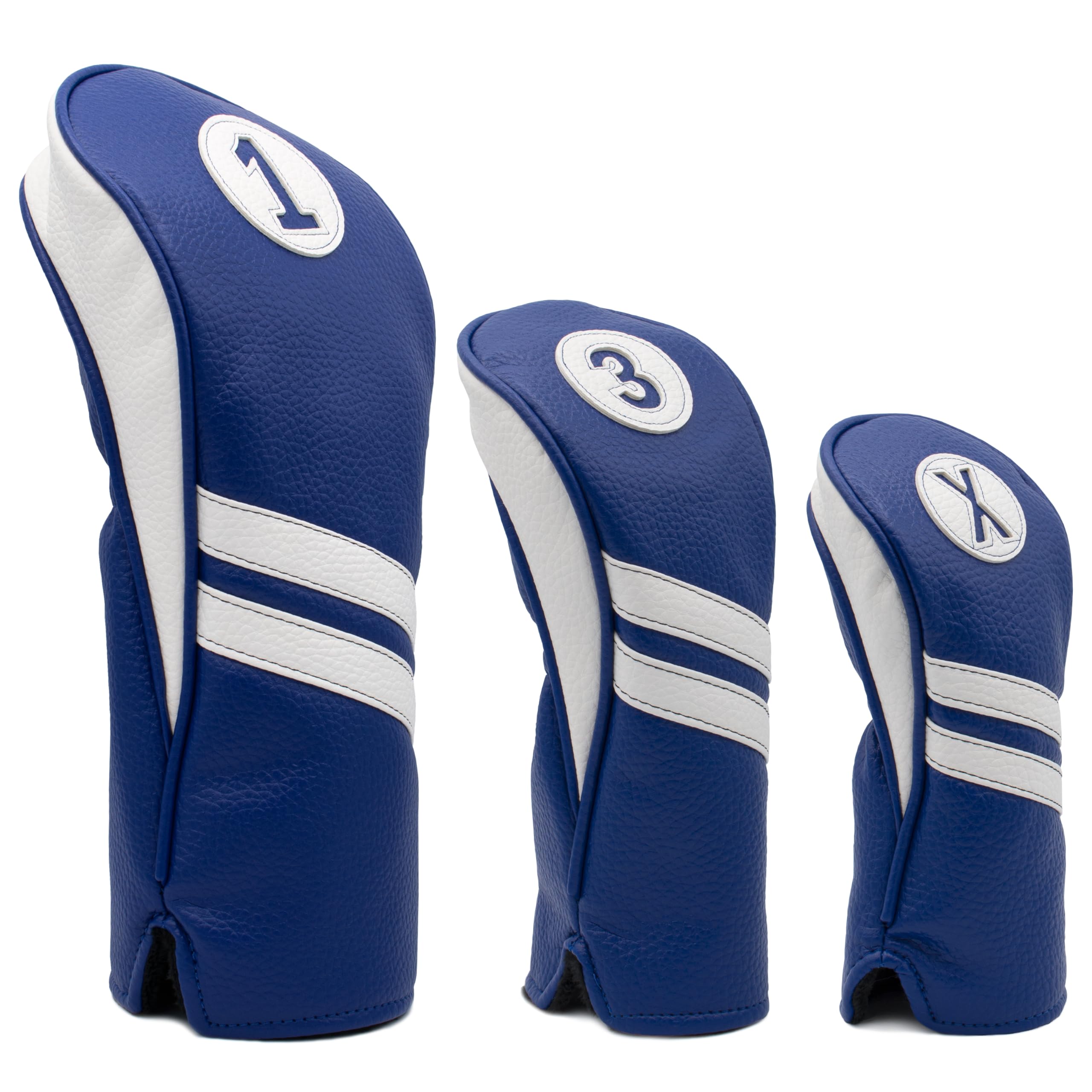 Proactive Sports Vintage Golf Club Head Covers For Driver, Fairway Wood, And Hybrid (1,3,X) | Headcovers Fit Up To 460Cc | Class