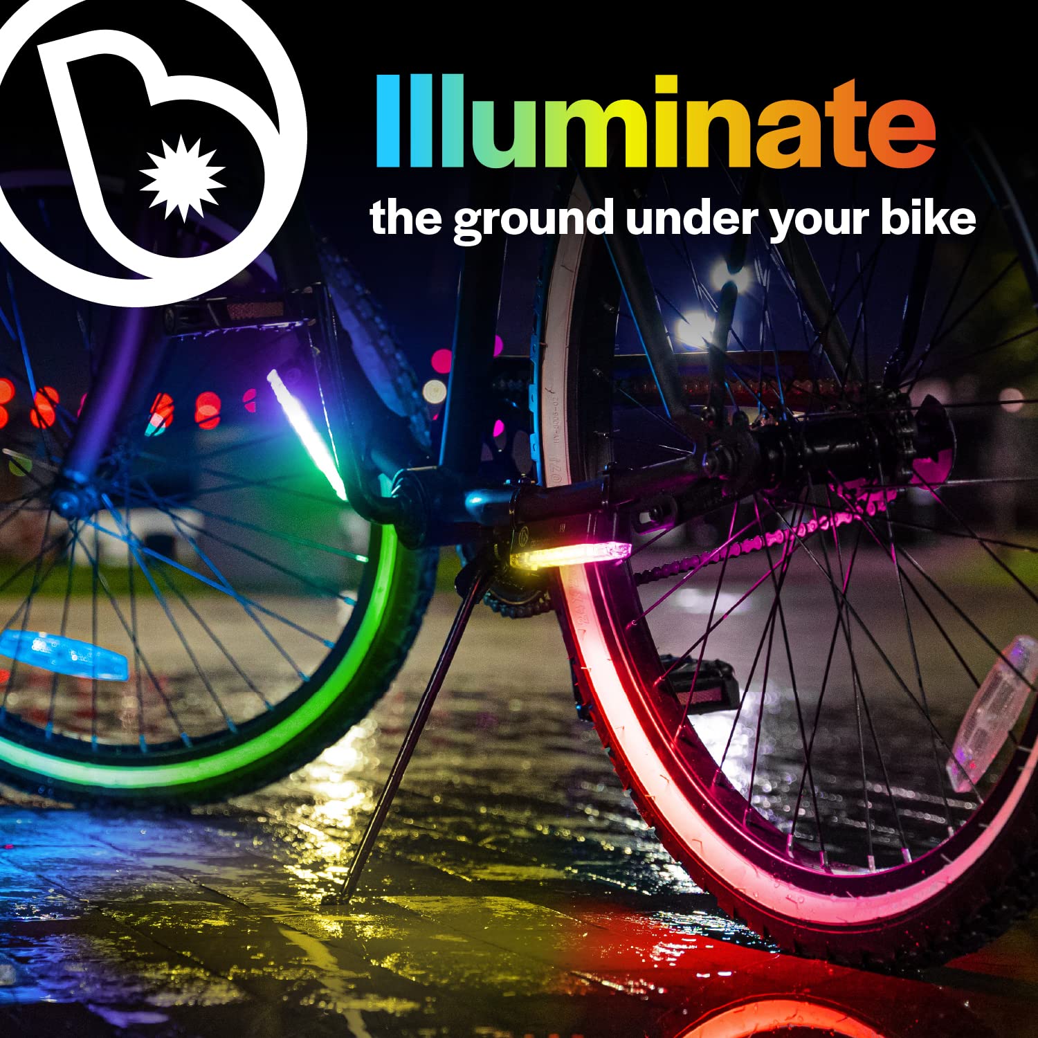 Brightz Gobrightz Led Bicycle Frame Accessory Light, Color Morphing