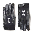 Under Armour Men'S F9 Nitro Football Gloves, (001) Black/Castlerock/Metallic Silver, Small