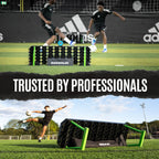 QuickPlay Replay Station XL 4-in-1 Soccer Rebounder Board - Portable Rebound Board for Backyard - Dual Surface, Dual Angle Socce