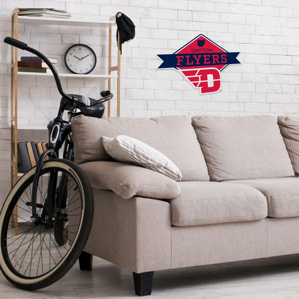 Rico Industries Ncaa Dayton Flyers Diamond Shape Cut Pennant - Home And Living Room D  Cor - Soft Felt Ez To Hang