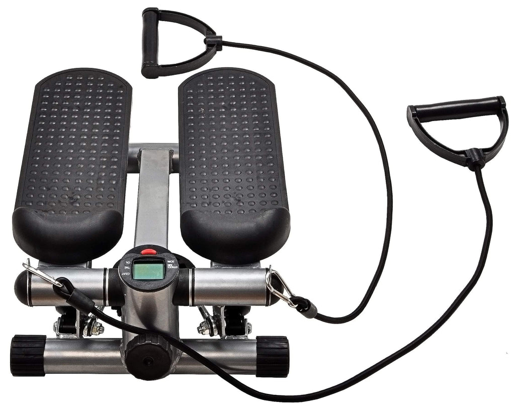 Fitvids Adjustable Mini Stepper Stair Stepper Stepping Machine With Resistance Bands, Gray