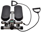 Fitvids Adjustable Mini Stepper Stair Stepper Stepping Machine With Resistance Bands, Gray