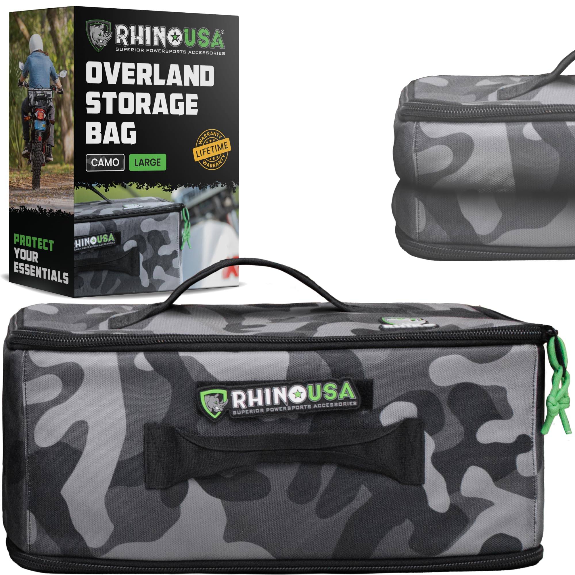 Soft-Sided Overland Storage Bag - Tactical Gear Tote for Camping Essentials, SUV Trunk Organizer, Bushcraft Gear, Camper Organiz