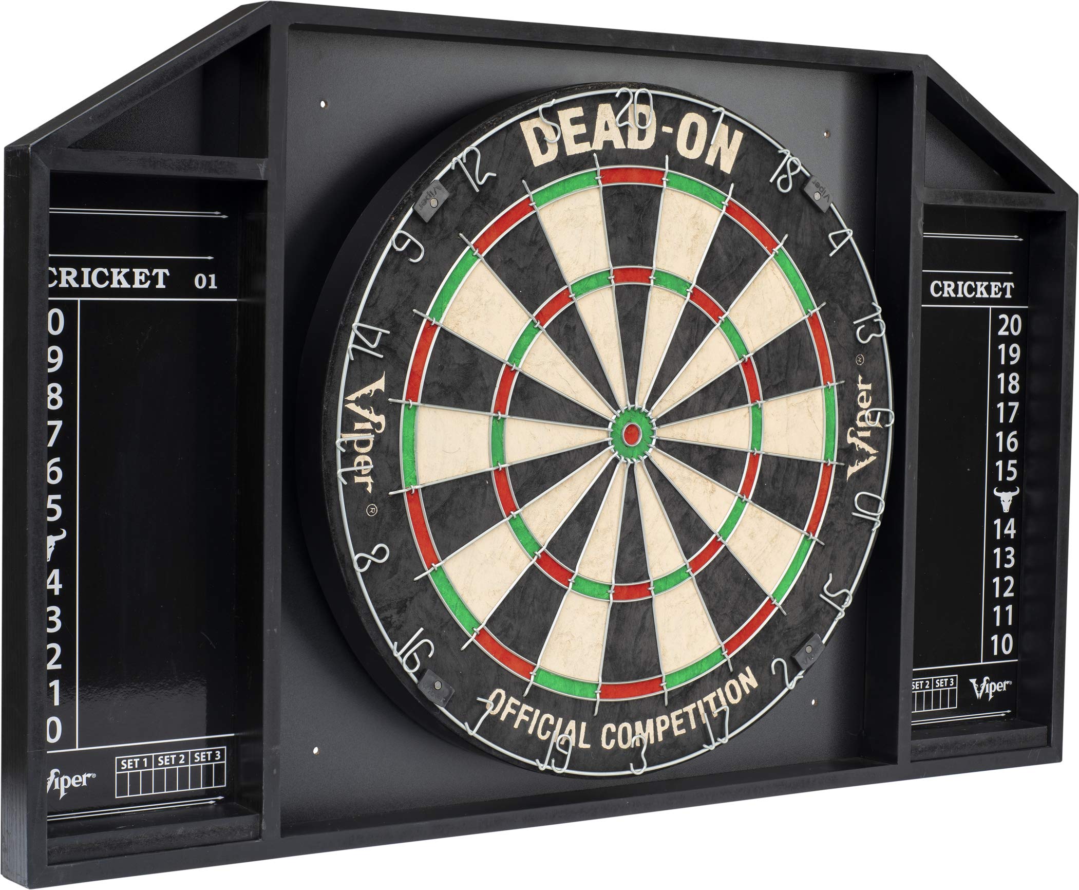 Viper By Gld Products Resolute Dart Backboard, Dead On, Viper V100 Standard Red Flights, Viperlock Shade Medium Red Shafts, Addi