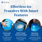 SPARTA San Jamar Saf-T-Ice Plastic Ice-Tote, 6 Gallons, Blue