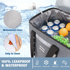 Insmeer Insulated Cooler Bag 65Cans/32 Cans Large Cooler Bag Soft Sided Cooler With Shoulder Strap, Collapsible Leakproof Portab
