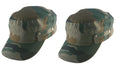Combo Pack Of 2 Hats Branded Army Military Plain Hat Flat Short Commando Sports Caps