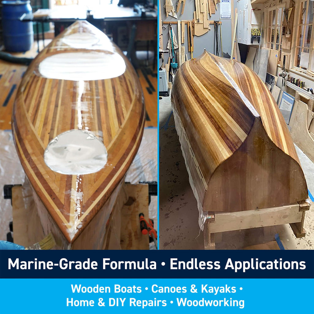 Totalboat High Performance Epoxy Kit, Crystal Clear Marine Grade Resin And Hardener For Woodworking, Fiberglass And Wood Boat Bu