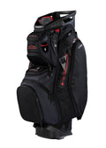 Sun Mountain Mens C130 Lightweight Cart Golf Bag, 14-Way Top, 2026 Model - Black Steel Red