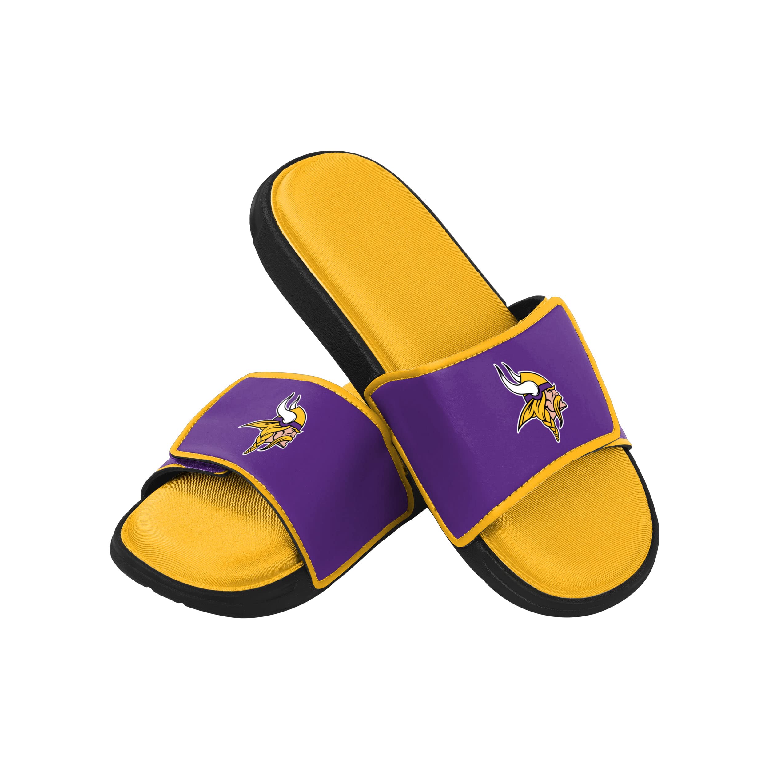 FOCO Minnesota Vikings NFL Mens Foam Sport Slide - L