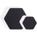 GEAR AID Tenacious Tape Hex - 2.5    & 1.5    Repair Patches (4 Patches: Two 2.5    & Two 1.5   , Clear/Black) - Peel-and-Stick 