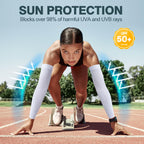 Rescoto 2 Pairs Uv Protection Cooling Arm Sleeves Compression Sun Sleeves For Men Women Youth, Tattoo Cover Up, Upf 50 (4 Pairs: