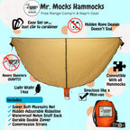 Mr. Mocks Skeeter Beater Mosquito Net Hammock Bug Net Light Weight For Travel Gray, Blue, Black, Brown (Wild Turkey)