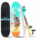 jaspo Pirates Uv Print Skateboard  31X8 Inches, 7Layer Canadian Maple, Fully Assembled For Kids Youth Adults (Stay Wild), Mult