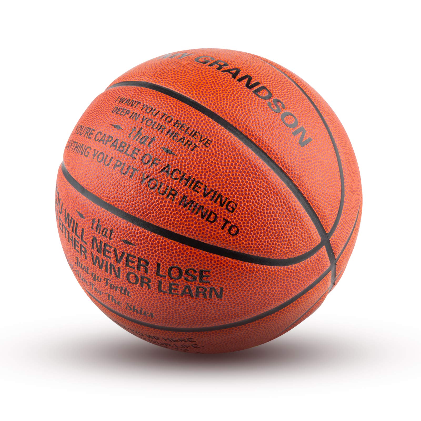Kaayee Engraved Basketball For Grandson, Grandson Gift From Grandparents, Custom Birthday Graduation Back To School Gift For Gra