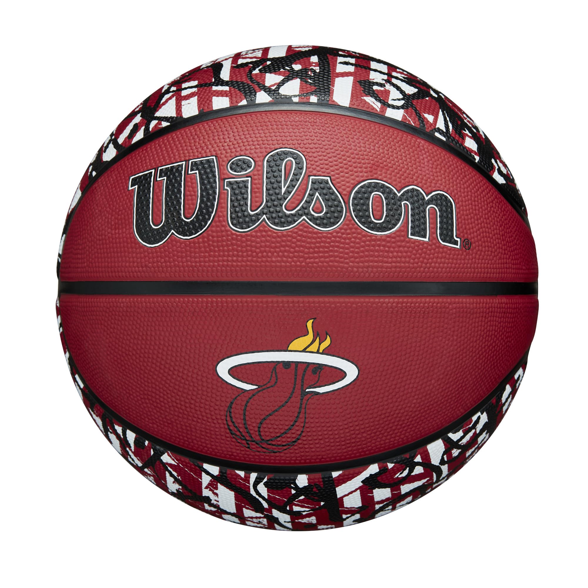 Wilson Nba Team Graffiti Basketball - Miami Heat, Size 7-29.5''