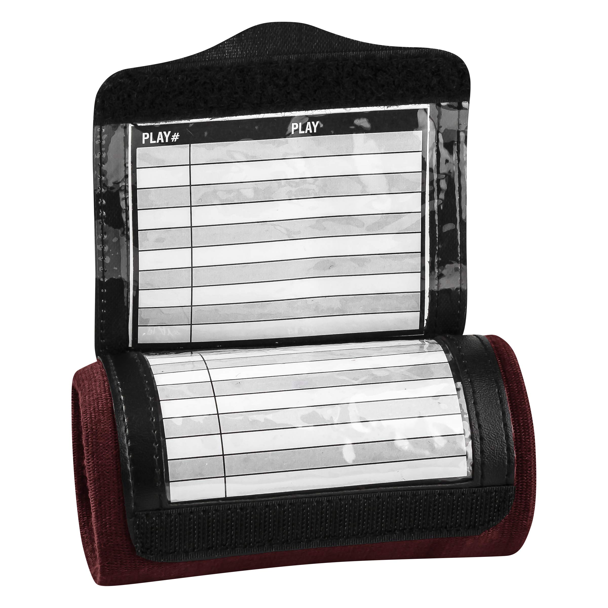 Champro Triple Wristband Playbook, Pee Wee, Maroon (Af50Pwm)