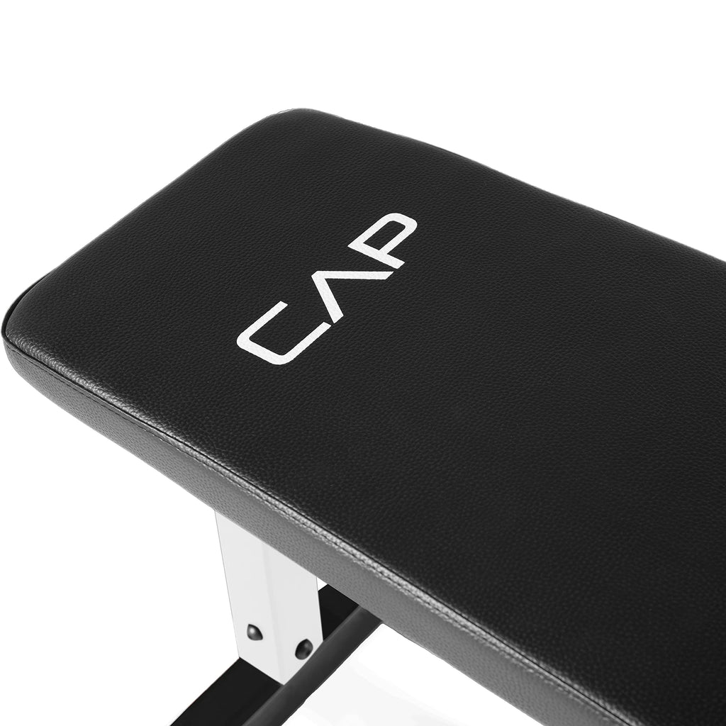 Cap Barbell Flat Weight Bench, White
