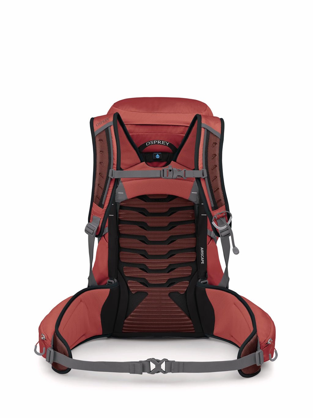 Osprey Tempest 33L Womens Lightweight Hiking Backpack - Daypack for Travel & Camping, Red Pampas/Coal Grey, Extended Fit